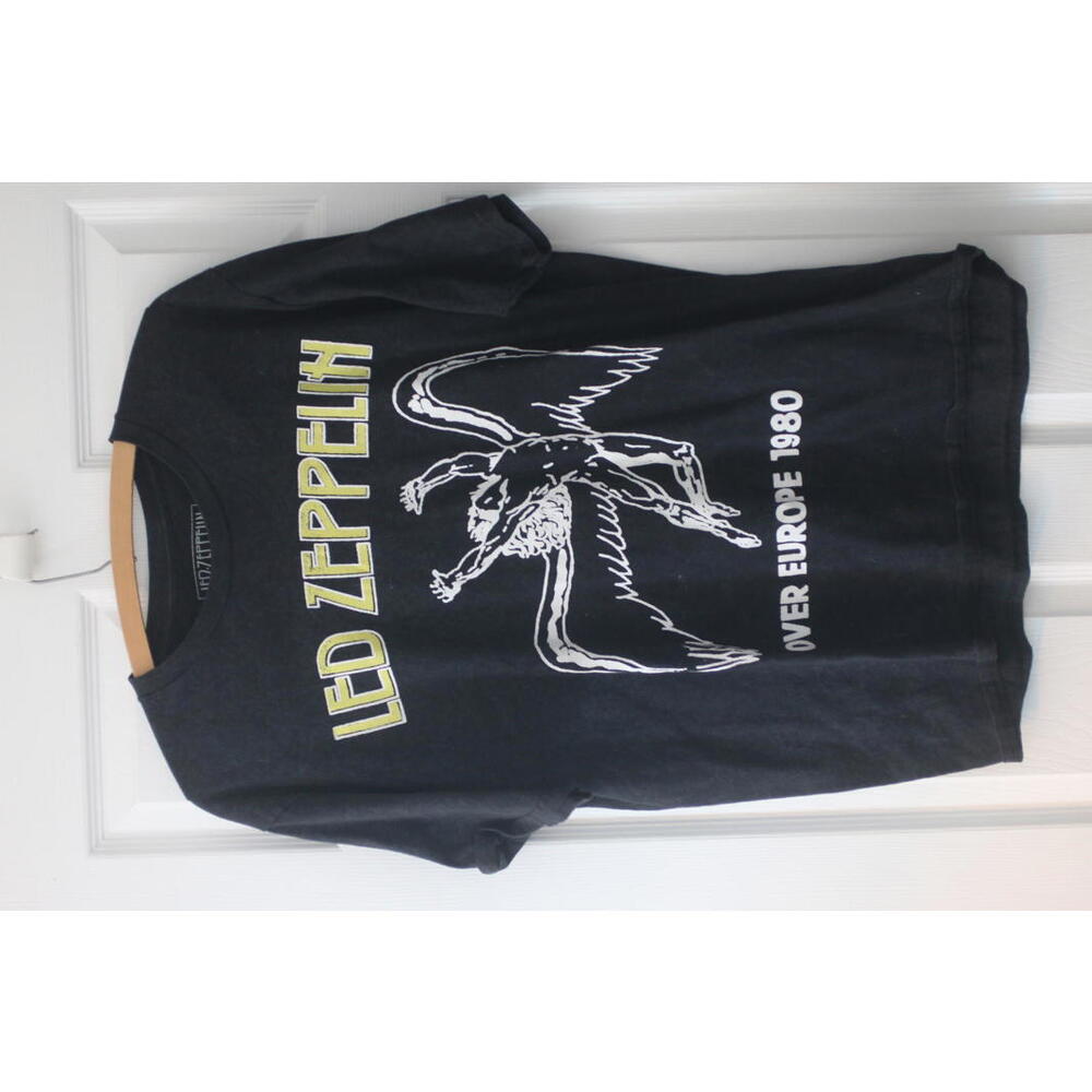 Led Zeppelin Over Europe 1980 Vintage Band T-Shirt 2022 size large